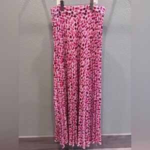 Zara Pink Geometrical Maxi Skirt